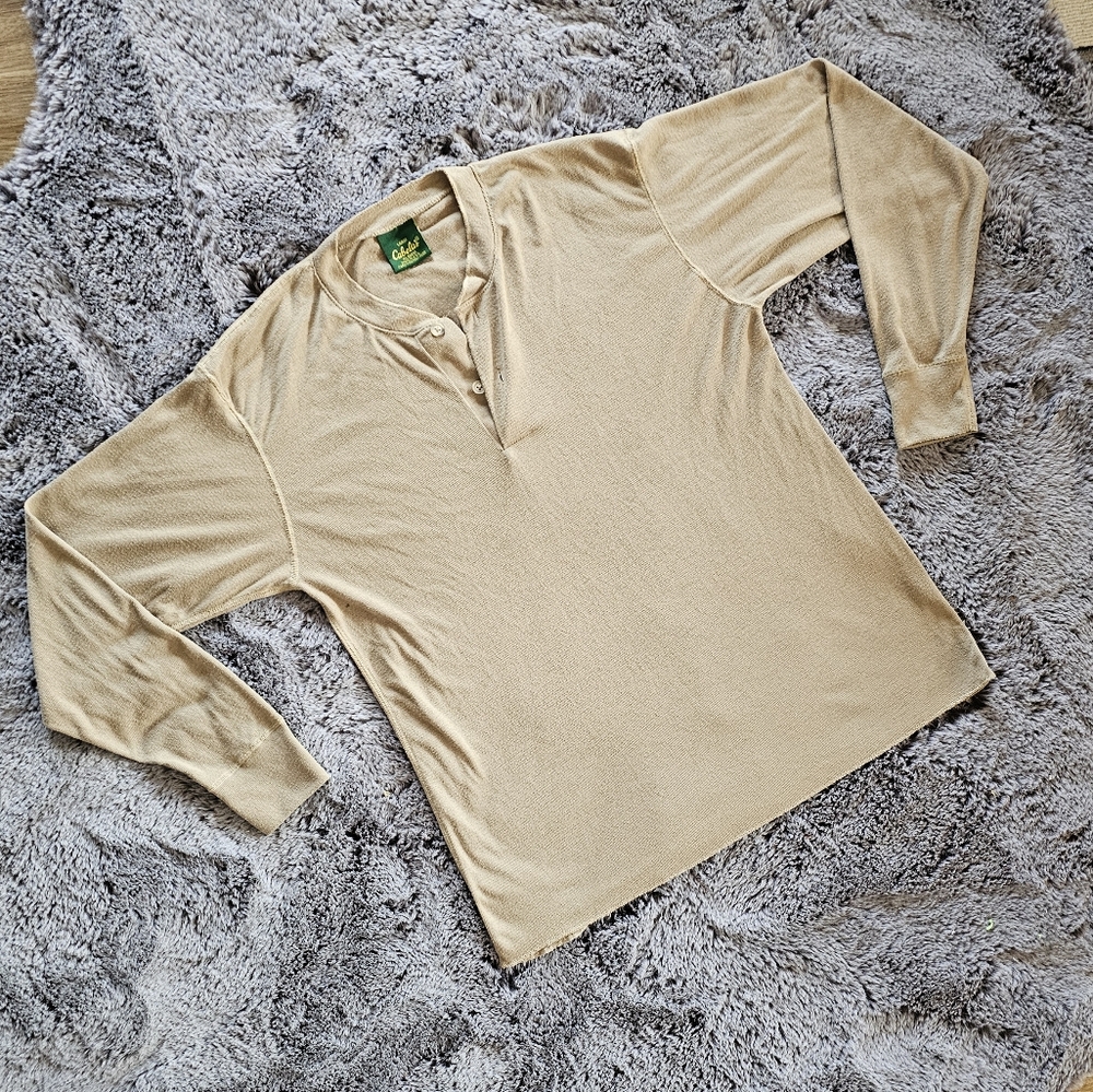 Cabela's Tan Henley sz L